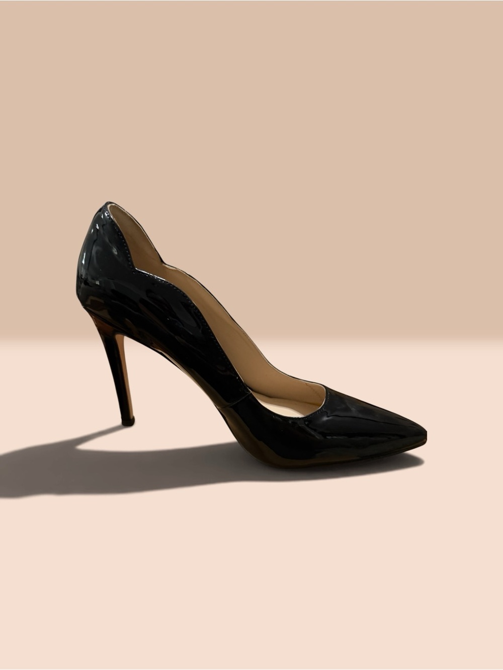 Classic Black Patent Pointed-Toe Stiletto Pump